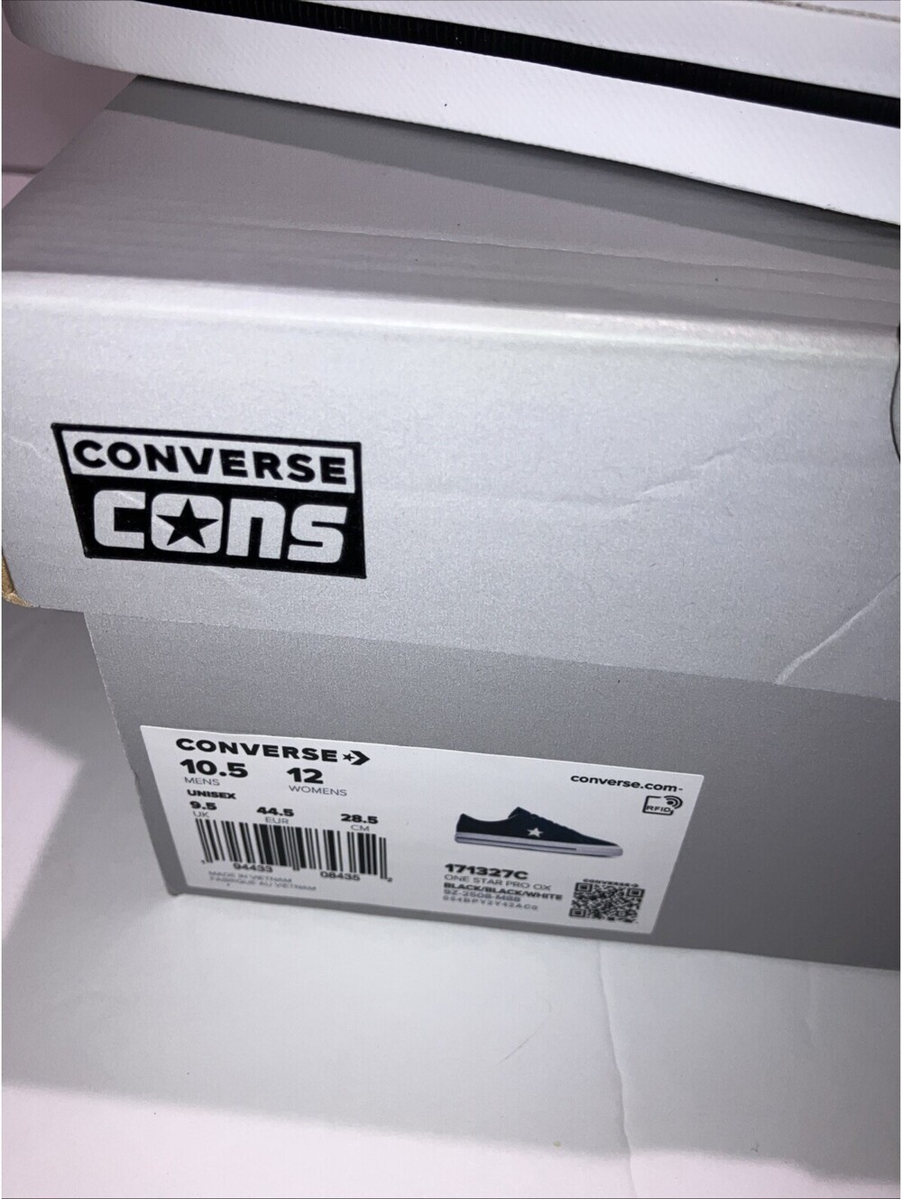 CONVERSE CONS One Star Pro OX Black White 171327C Men’s 10.5!Women’s 12 NEW - Picture 3 of 9